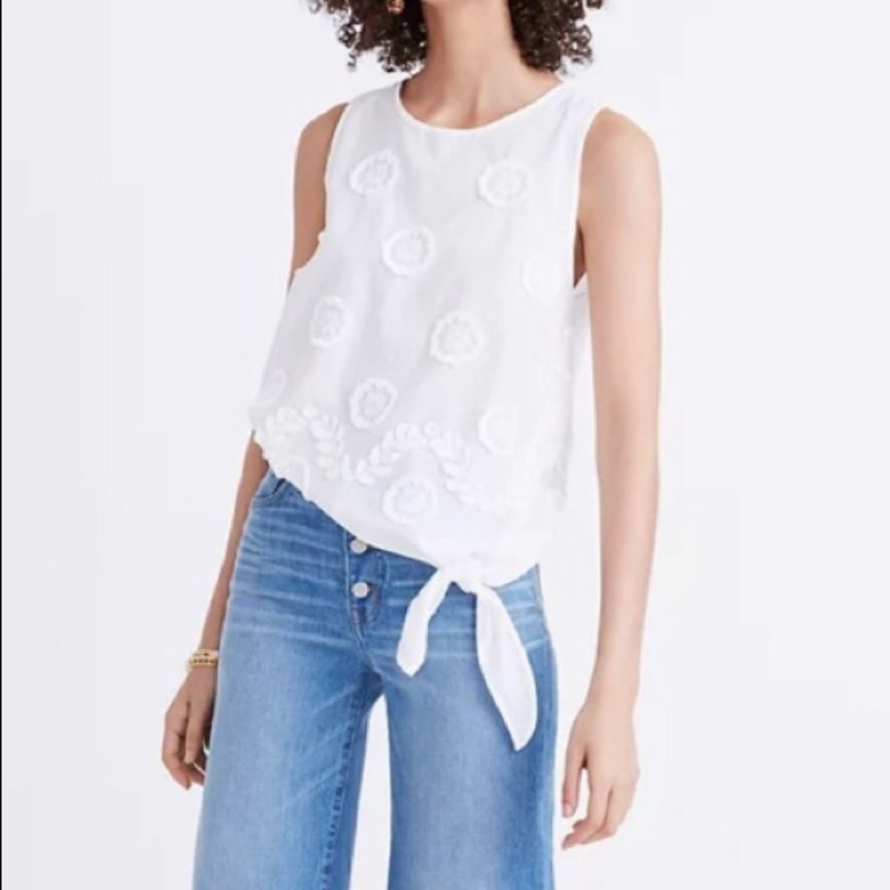 Madewell White Tank Top Size Women’s S